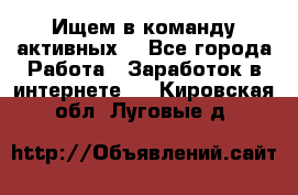 Ищем в команду активных. - Все города Работа » Заработок в интернете   . Кировская обл.,Луговые д.